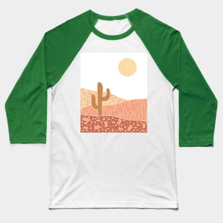 Abstract desert landscape - Brown Version Baseball T-Shirt